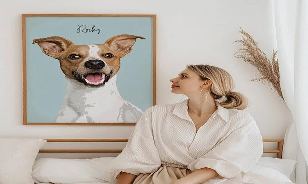 A Custom Pet Portrait That Keeps Your Senior Pet Recognizable